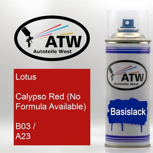 Lotus, Calypso Red (No Formula Available), B03 / A23: 400ml Sprühdose, von ATW Autoteile West.